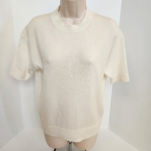 THEORY Feather Cashmere Easy Pull Over Sweater, Petite - Picture 6 of 13